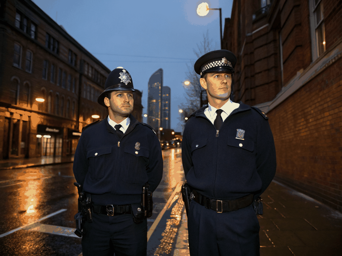 Security professional monitoring a secure perimeter
